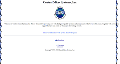 Desktop Screenshot of centralmicro.com